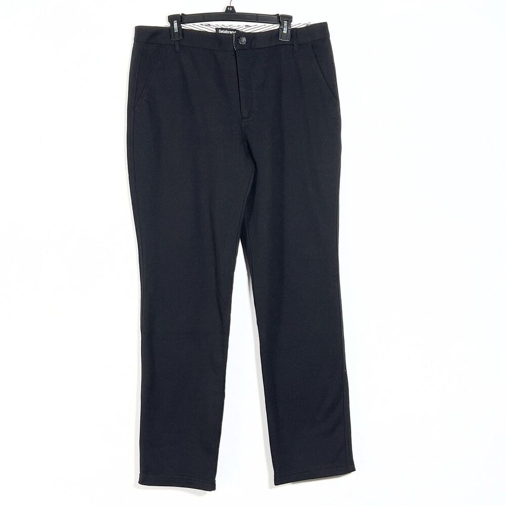 BetaBrand Mens Dress Pants  Sweatpants‎ Sz 36x32 Black French Terry Stretch